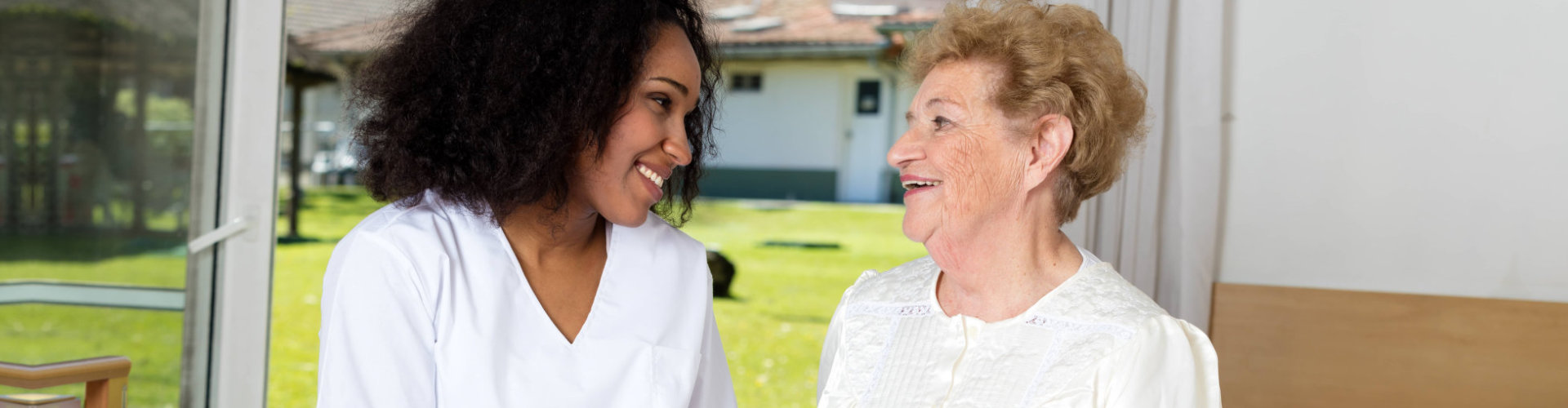 caregiver and her senior patient